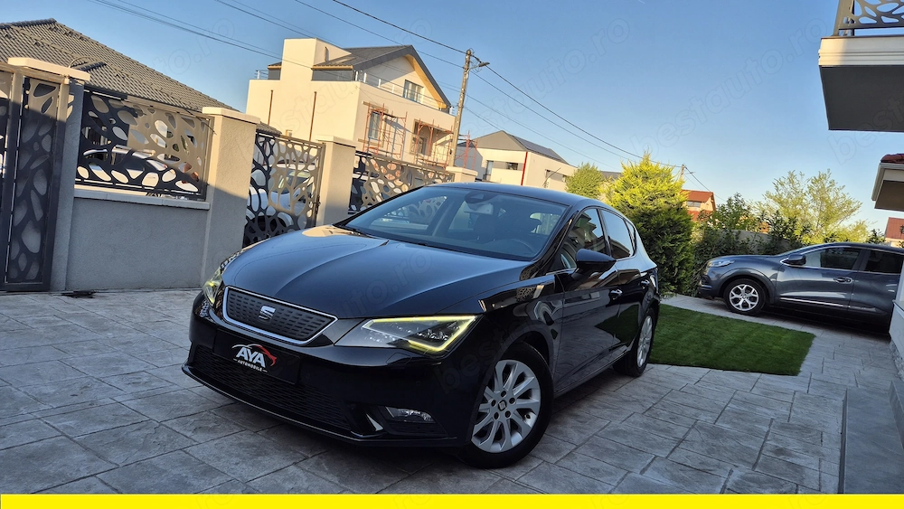 Seat Leon 1,6 Tdi 110 Cp Faruri Full Led Matrix Lane assist Distronic Rate Fixe Cash Livrare  