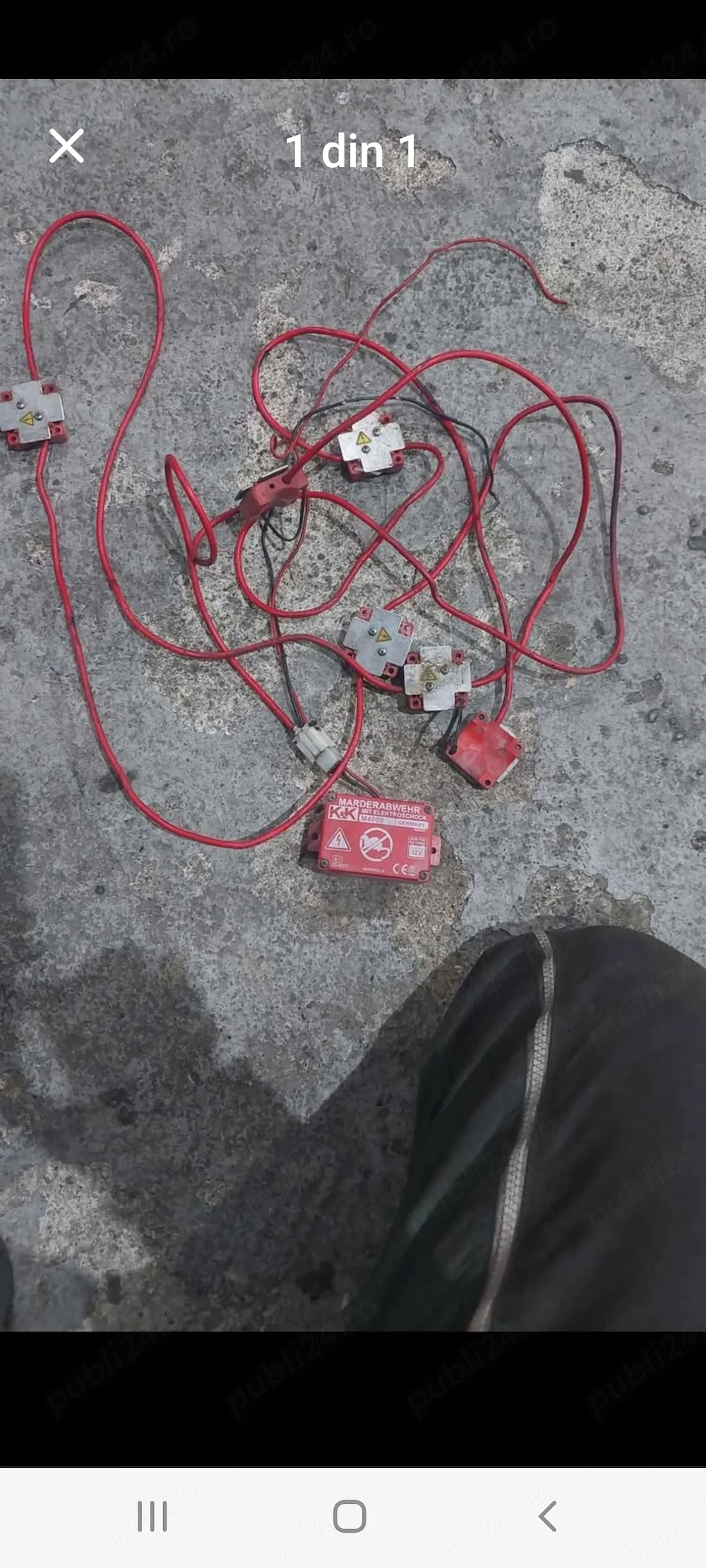 Instalație contra rozătoarelor auto.