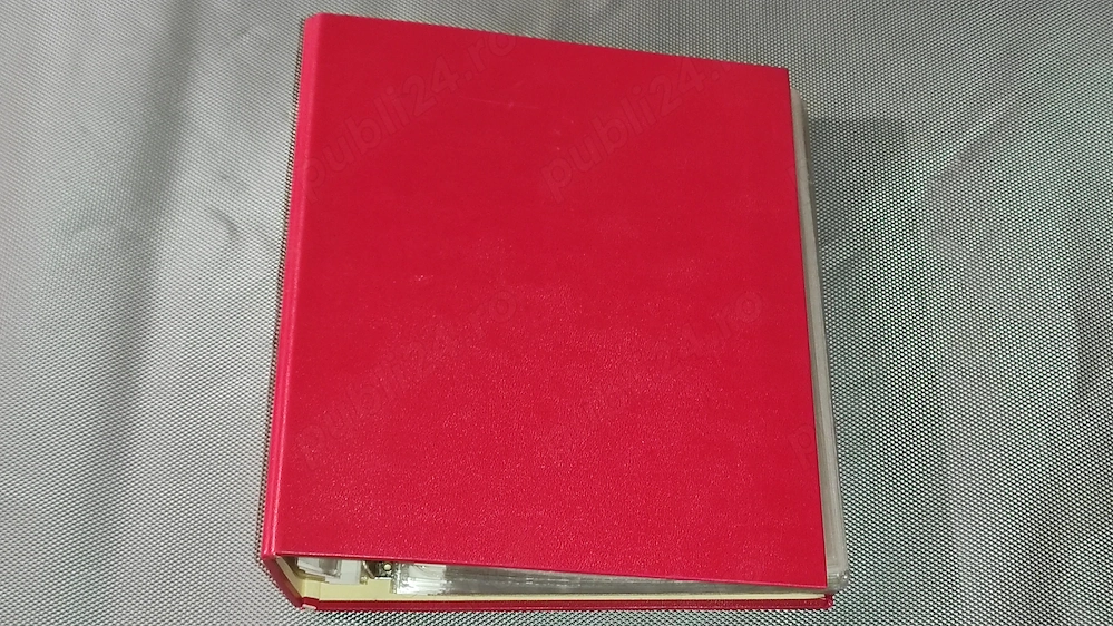 ALBUM second cu 4 inele - cu 70 file pt. vederi scrisori - plicuri fise - pret 40 ron 