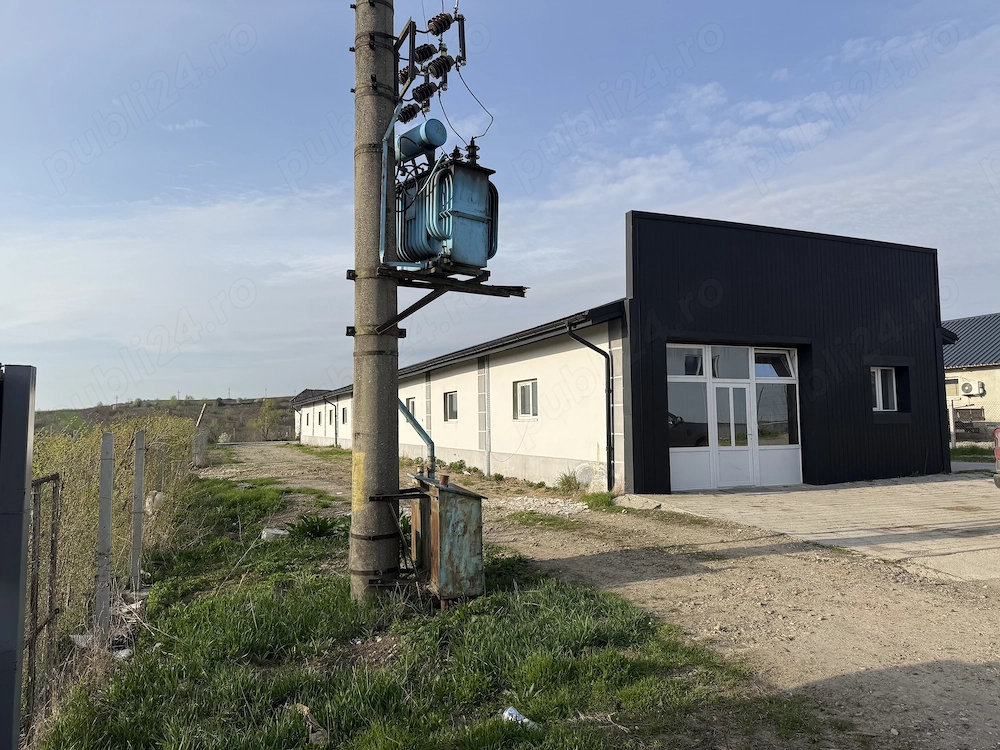 Hală de închiriat 375 mp + curte 1400 mp | acces DJ119 | 5 min centura Bacău | renovată