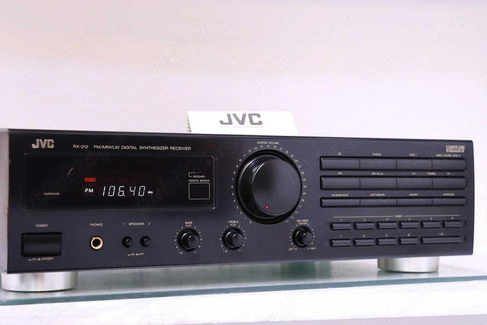 Statie Tuner JVC,2x60W(RX-212BK).
