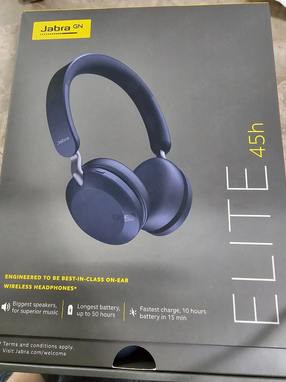 Casti Jabra Elite 45h in stare excelenta 