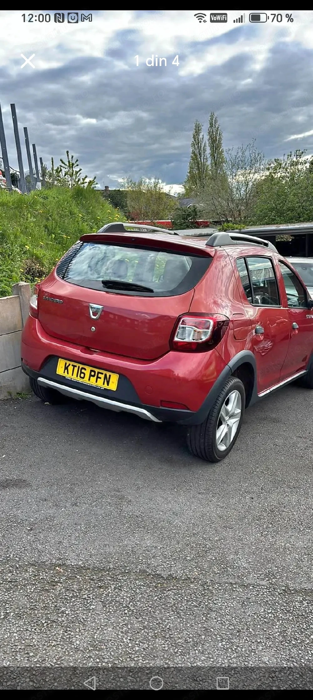 Capota dacia sandero spepway an 2016