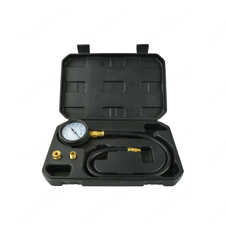 Aparat de masurarea presiune ulei ,0-7BAR, 3 adaptoare, 1/8", 1/4", 3/8",nou