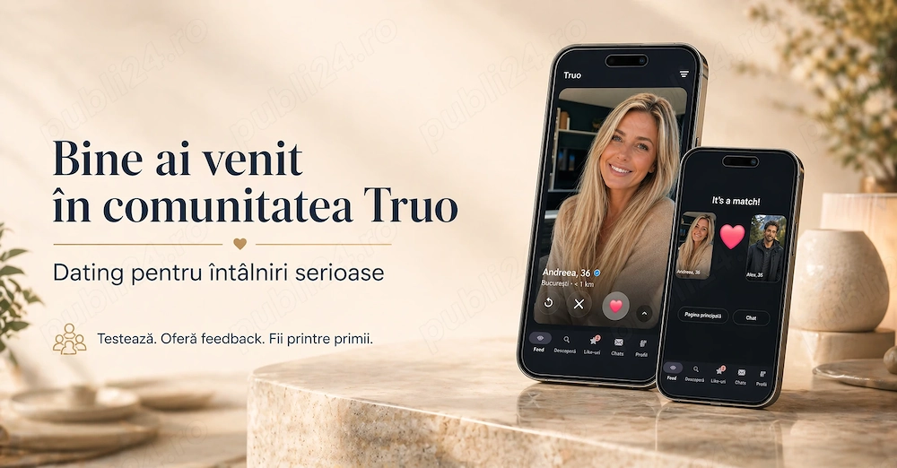  Cautăm testeri beta pentru Truo   aplicație de dating pentru întâlniri serioase