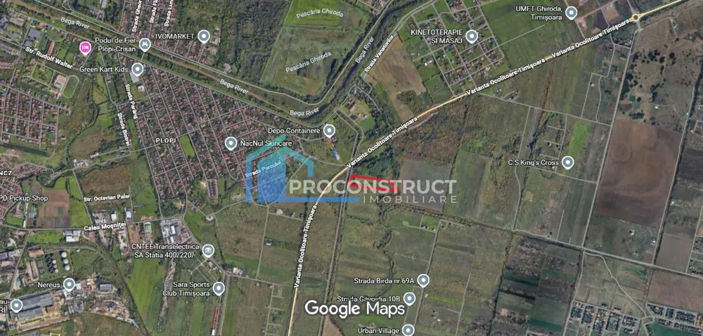 Teren intravilan Timisoara | 11.273 mp | Front 40 ml | 0% comision