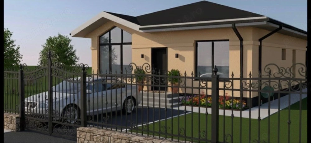 De vanzare , teren + proiect casa+ autorizatie de constructie 