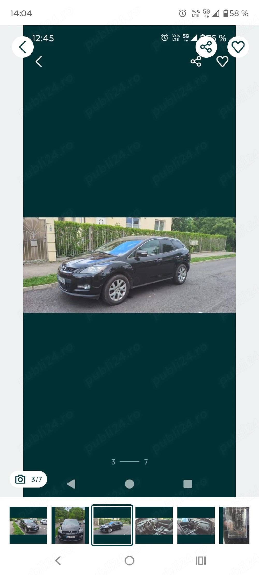 mazda cx7 stare buna