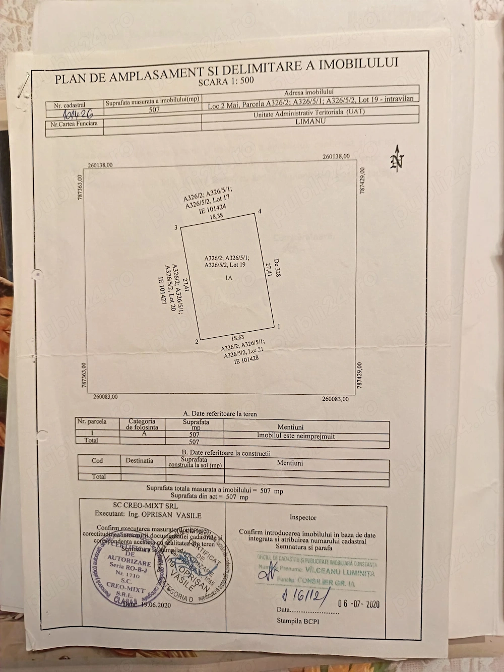 vand teren pentru construti ln zon 2 mai