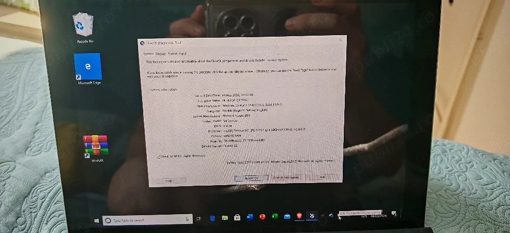 Tableta Microsoft Surface Go A1824 4GB 64GB + tastatură originală, impecabilă