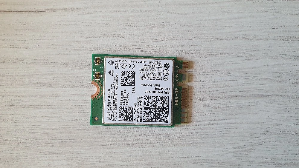 intel 3165 placa modul retea wifi si bt laptop m2