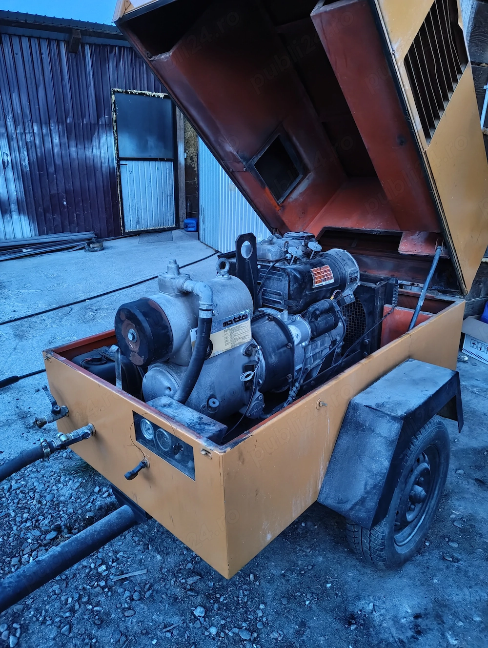 Motocompresor diesel Mattei 3,5 m3 aer min