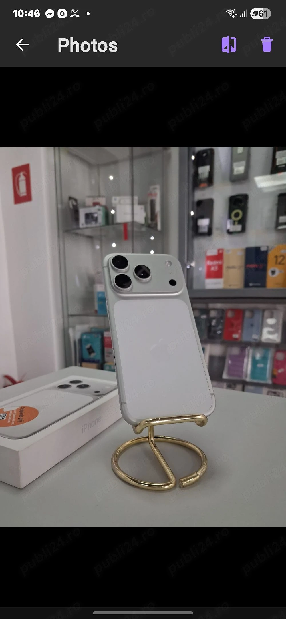iphone 17 pro silver 256gb 100% 