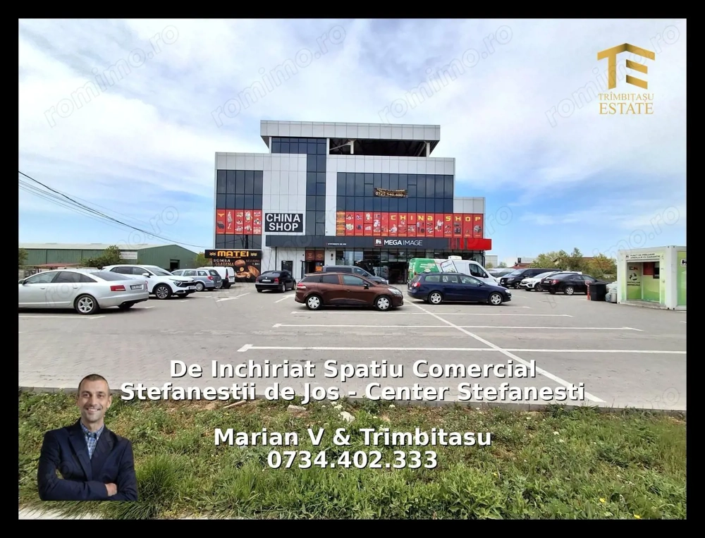 De Inchiriat Spatiu Comercial Stefanesti de Jos  - Center Stefanesti