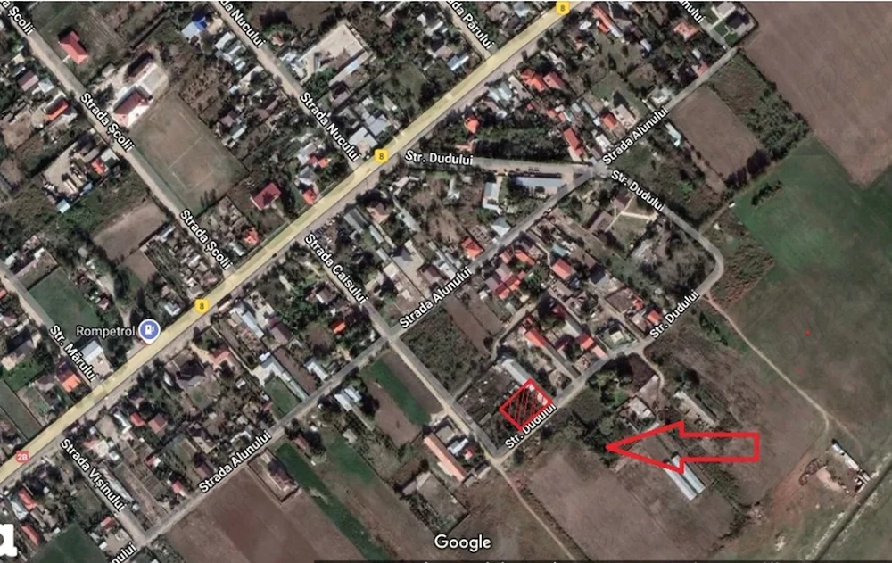 Teren intravilan Lacu Sarat sup 1418 mp deschidere 46 mp