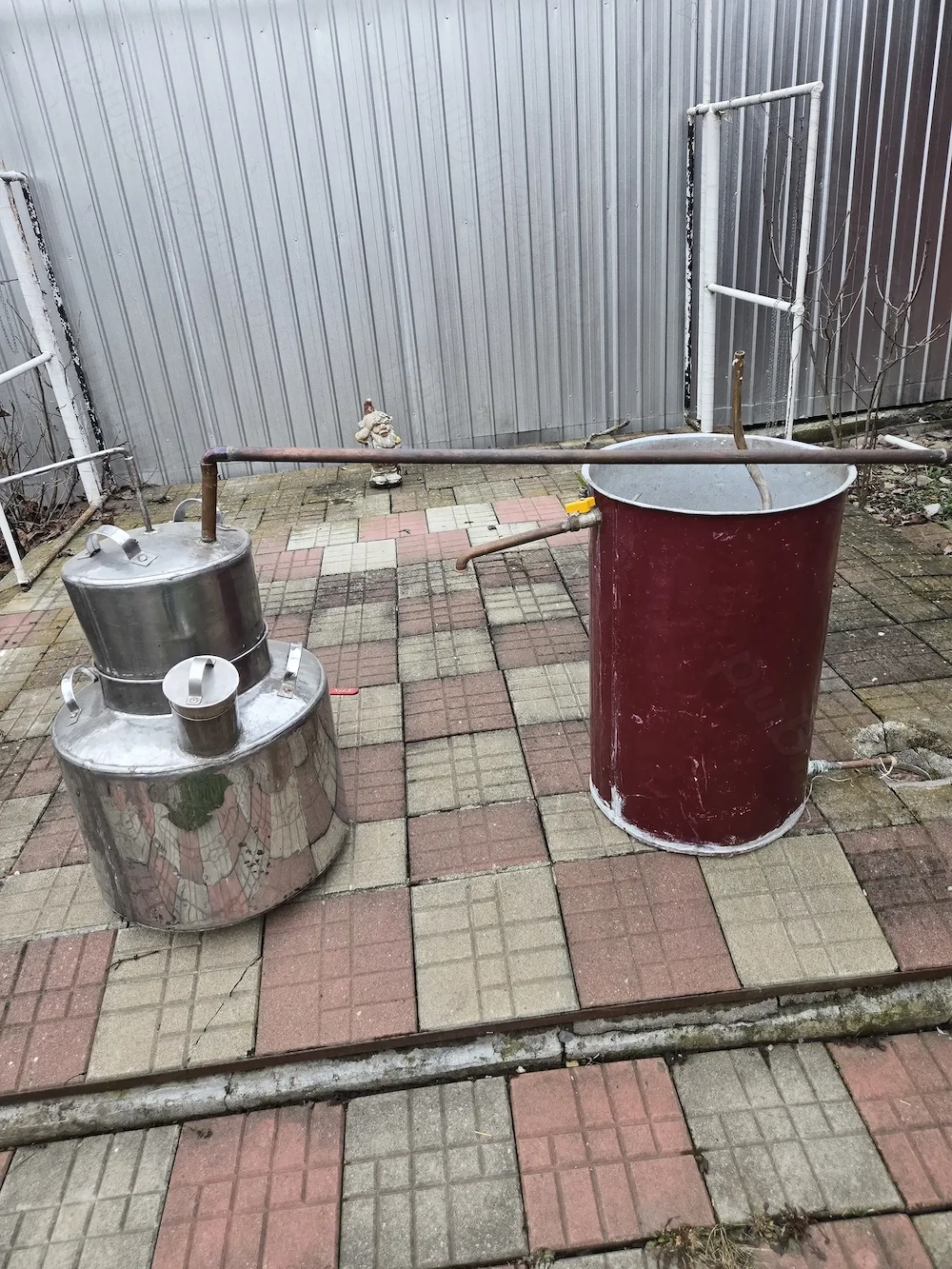 Vand cazan inox pt tuica, complet , 45 L