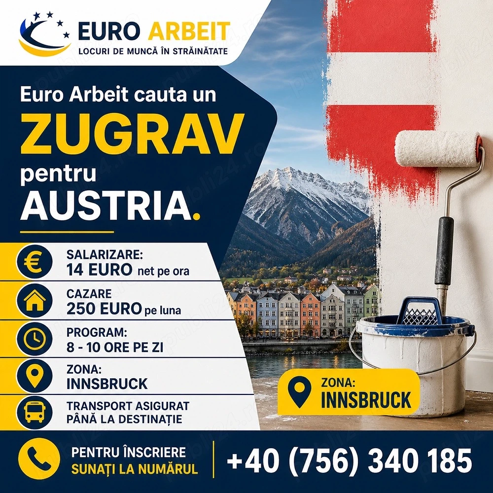 Locuri de Munca in Austria (Zugrav)