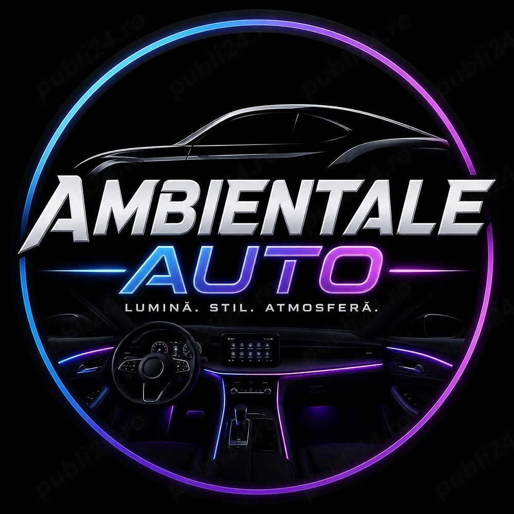     Ambientale auto LED interior – montaj bord, uși, full kit