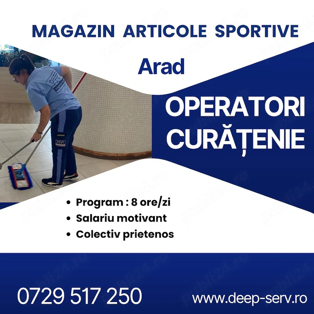 Arad - operatori curatenie - centru comercial 