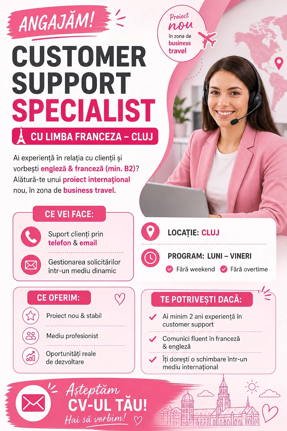Customer support Specialist with french