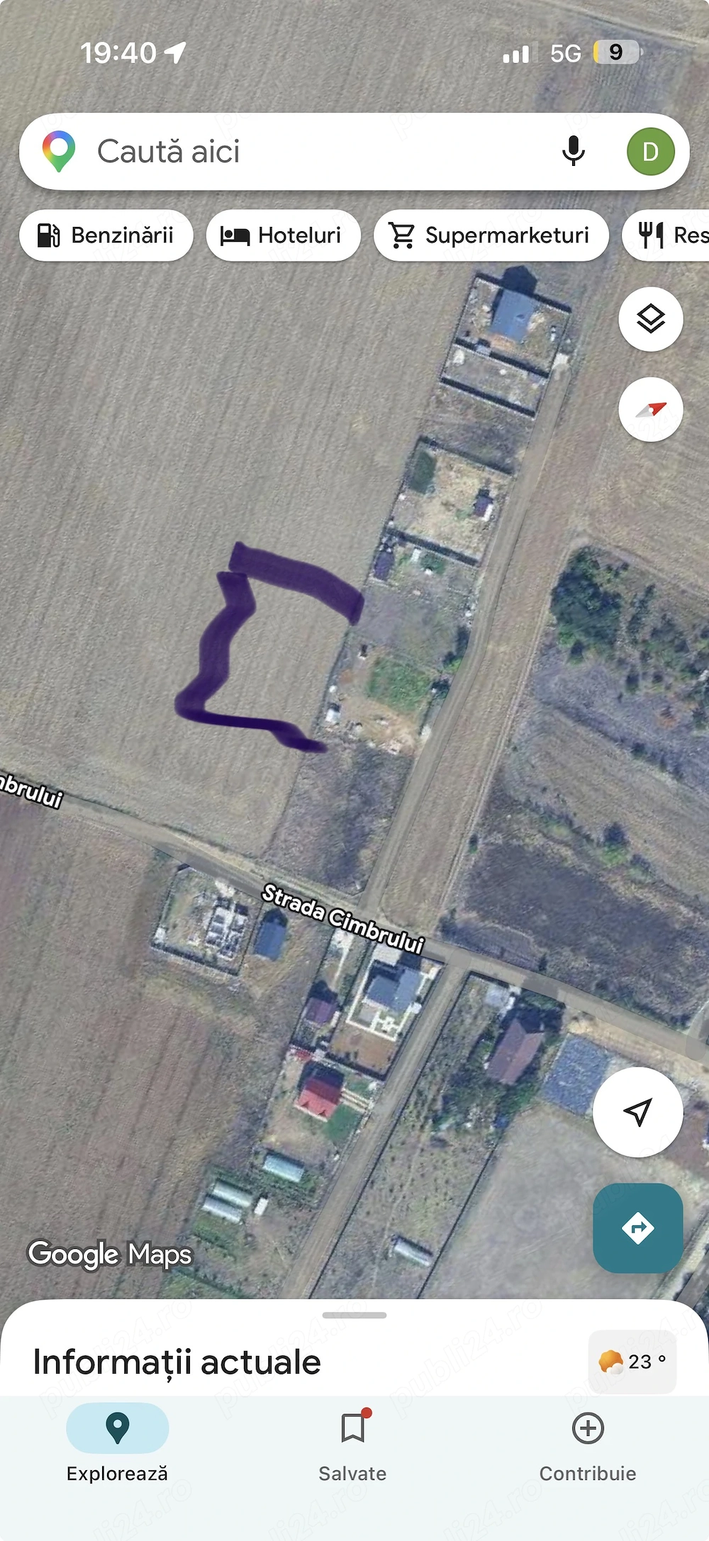 Teren de vânzare sat Posta comuna cernica 
