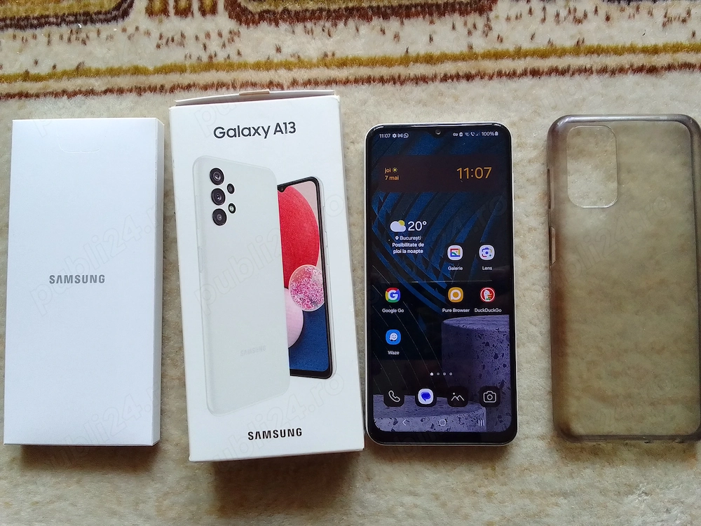 Samsung A13, NFC, full HD, cutie, procesor puternic Helio G80 