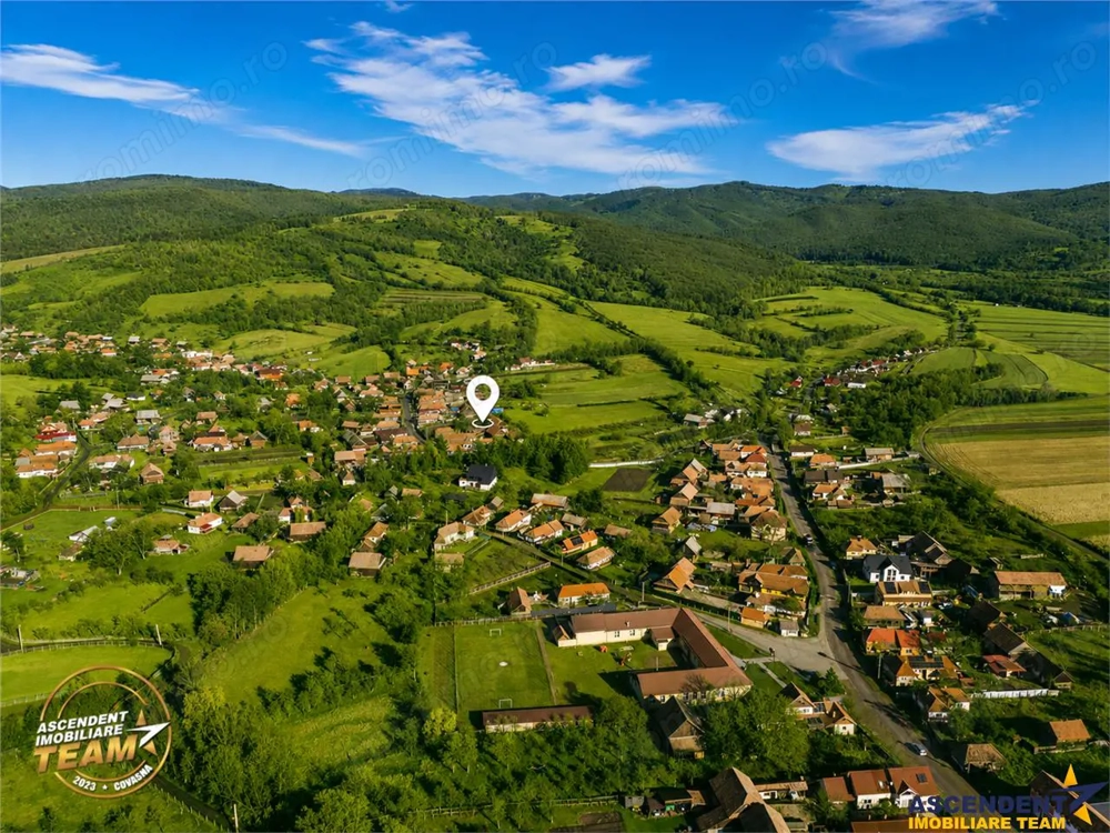 FILM! Domeniu de 6.221mp, livada pomi fructiferi+casa si anexe,Lemnia, Covasna