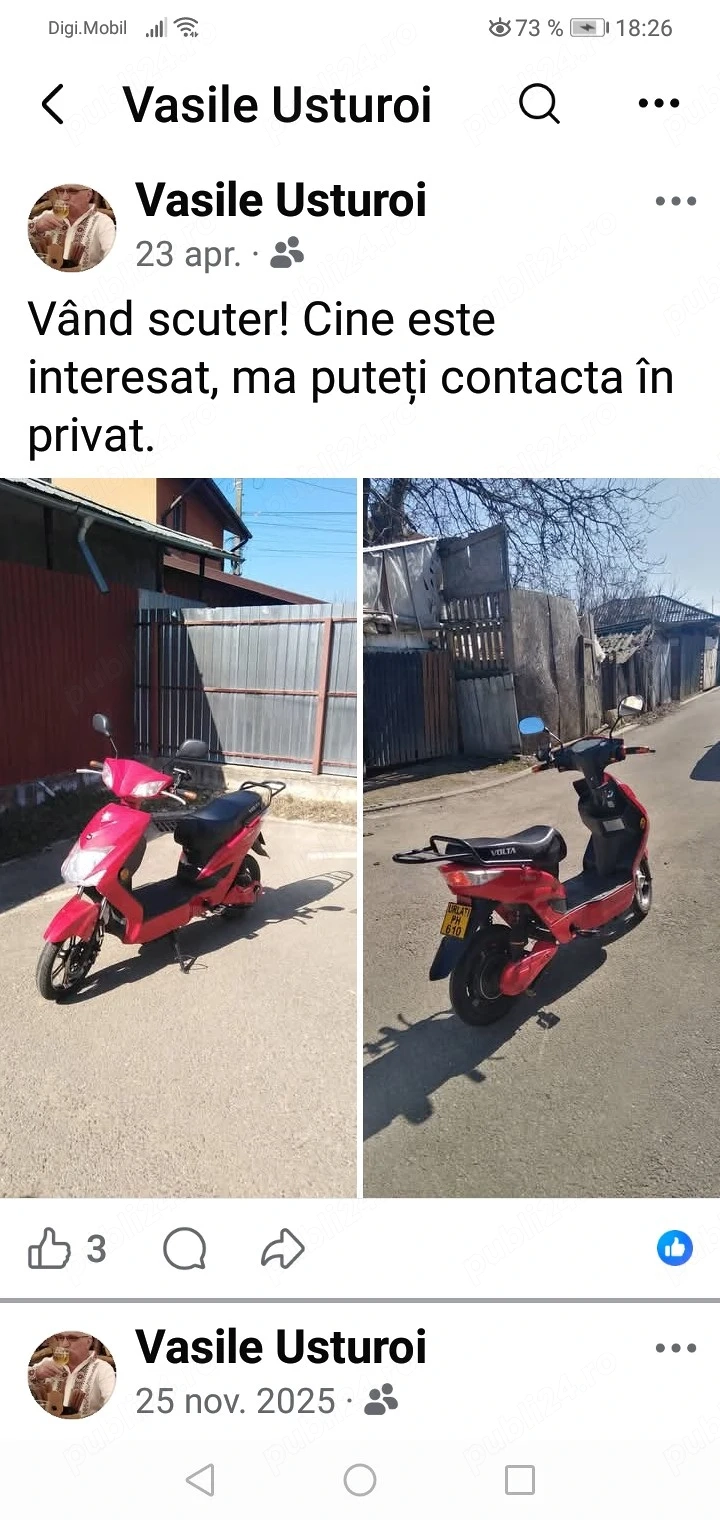 Vând scuter electric