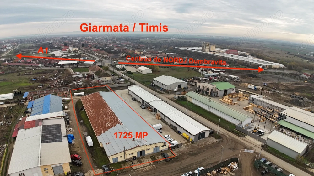 Hală industrială cu poziționare strategică în Giarmata