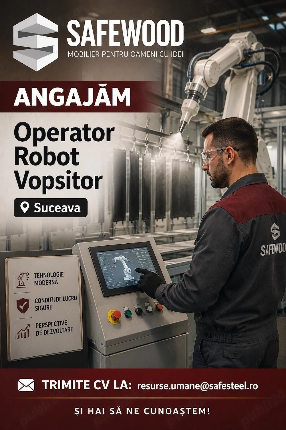 SafeWood angajează operator robot și vopsitor   Suceava