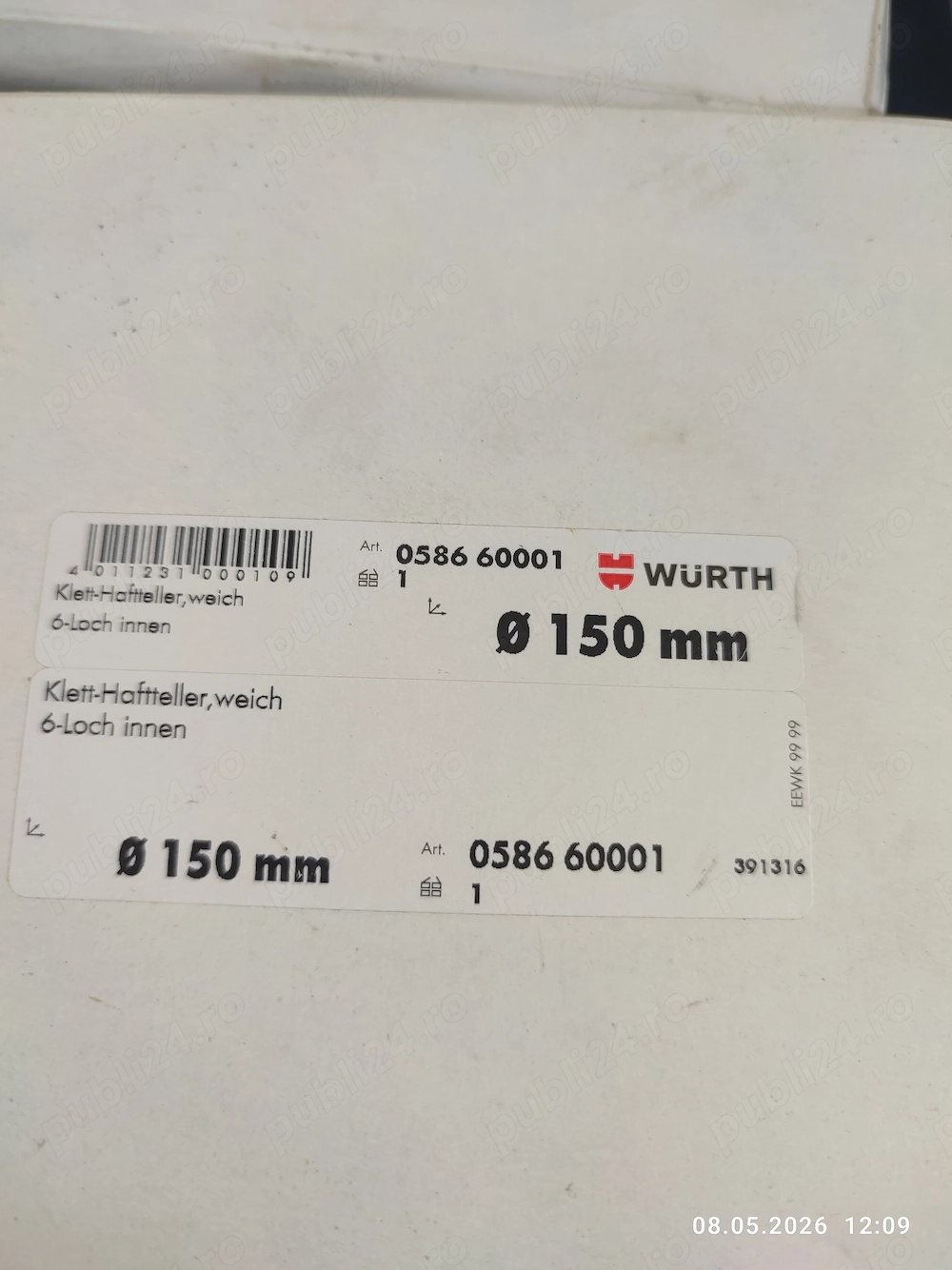 Suport pentru disc de șlefuit 