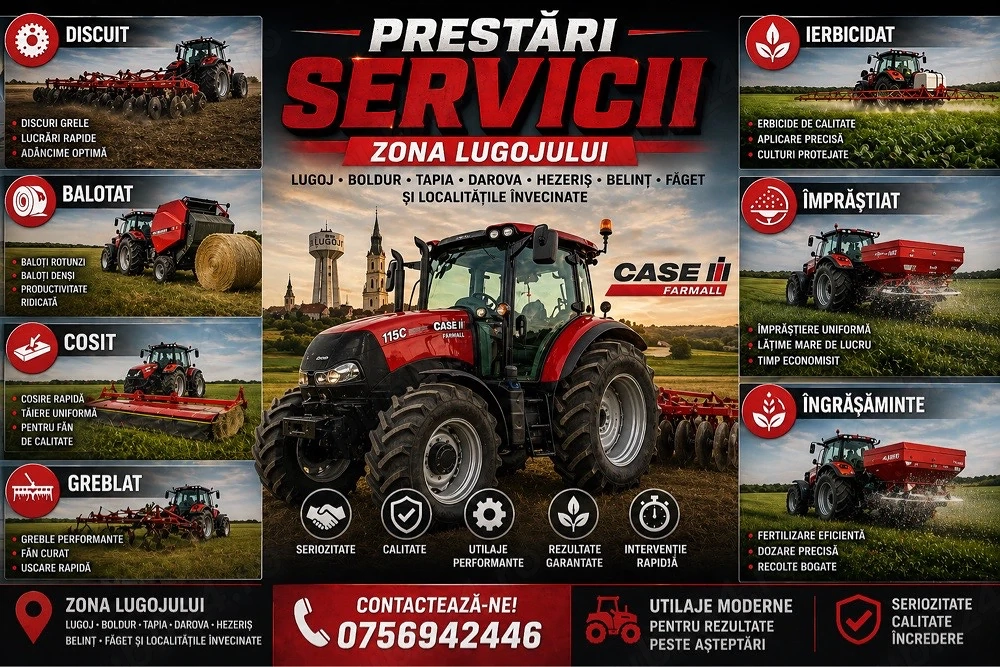 Prestari servicii agricole Timis