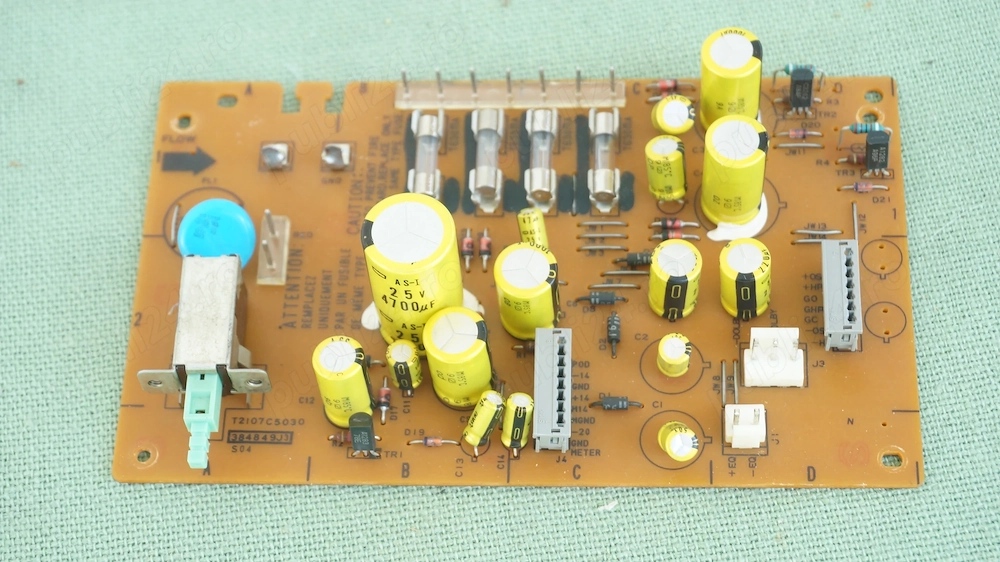 Placa sursa alimentare casetofon deck AKAI GX 75