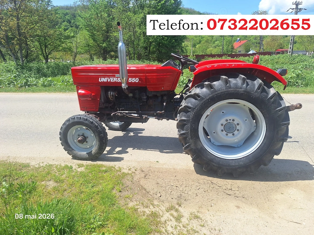Tractor Univesal 550, cutie viteza 2 manete, ambreiaj priza la mana, servo