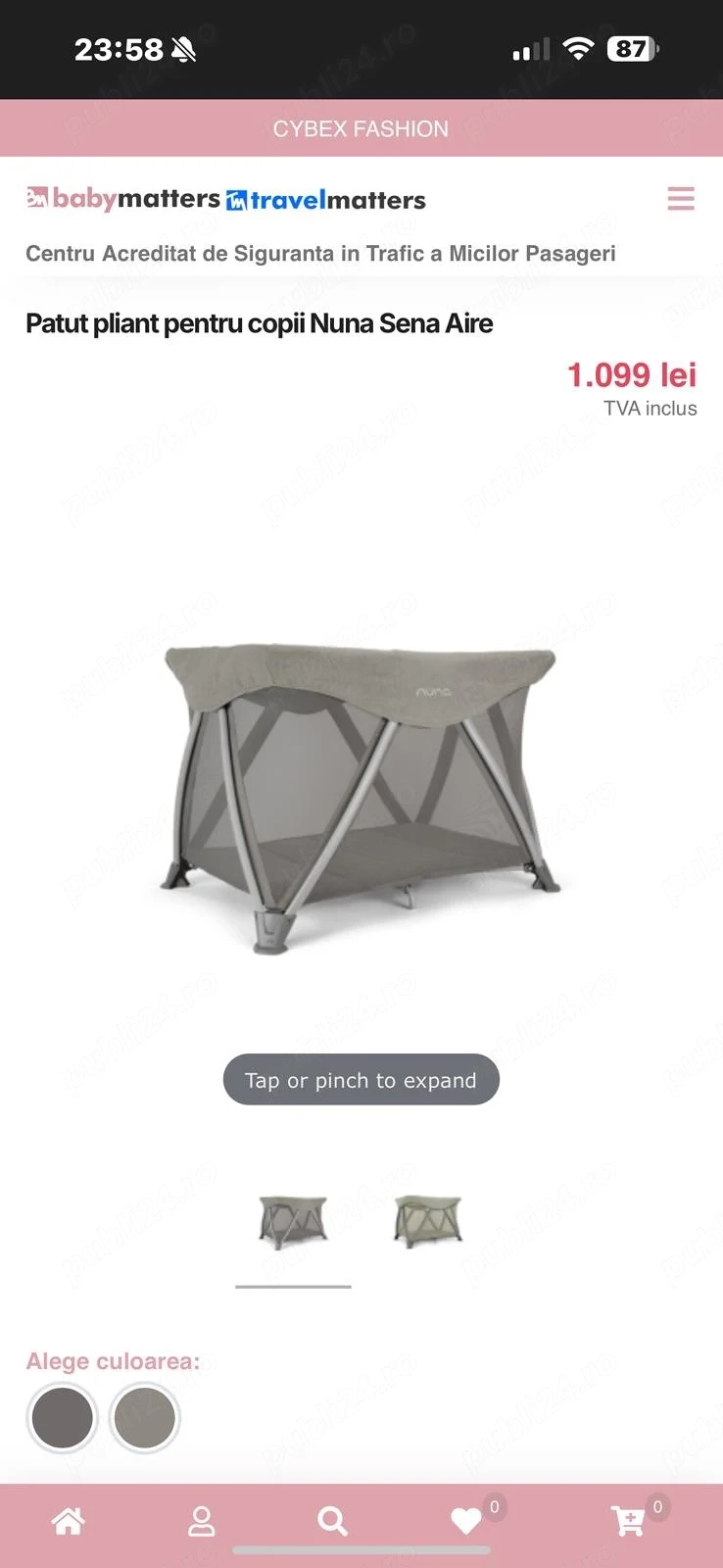Vând pachet premium pentru bebe marca Nuna