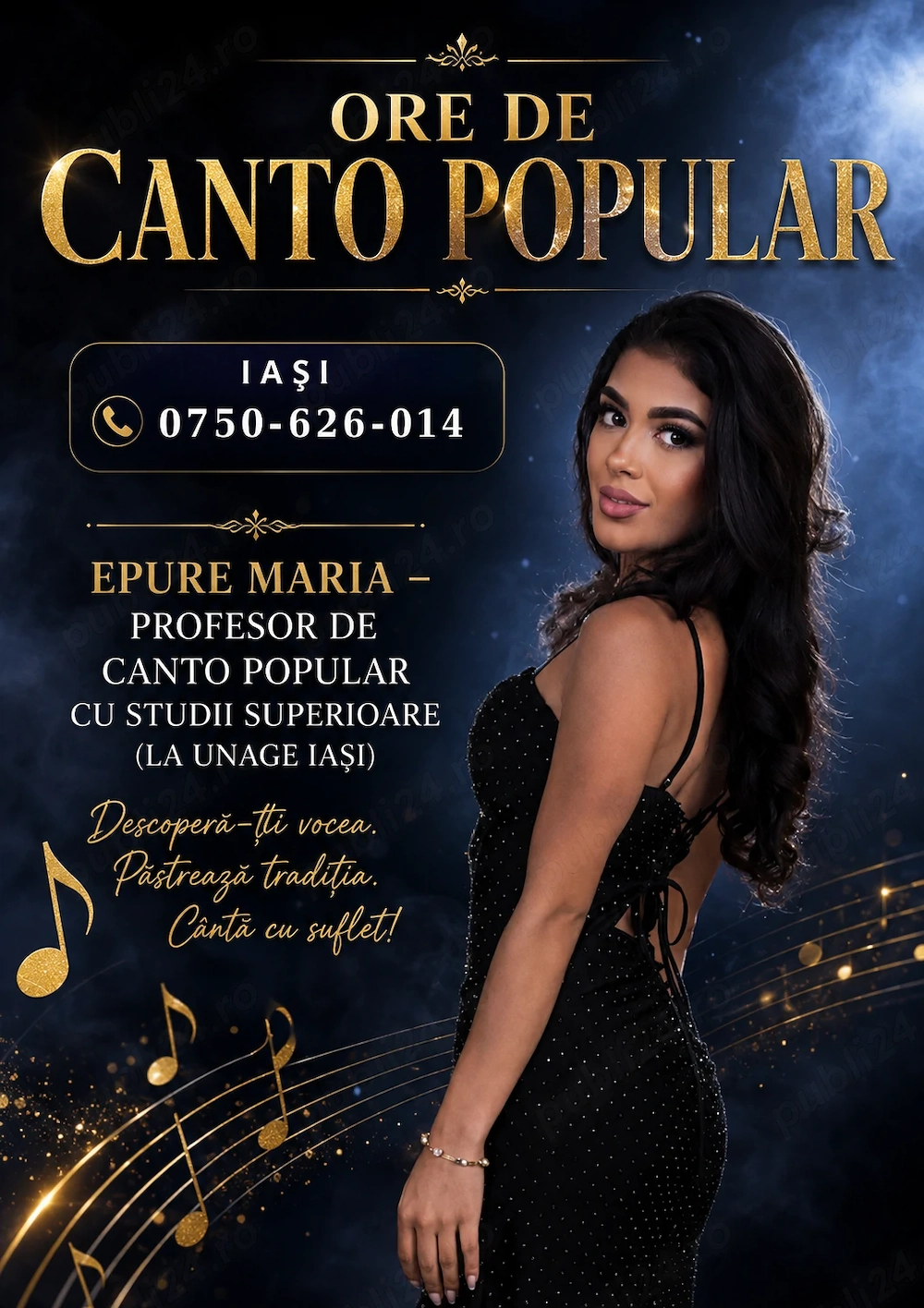 Ore canto popular - Iași, profesor 
