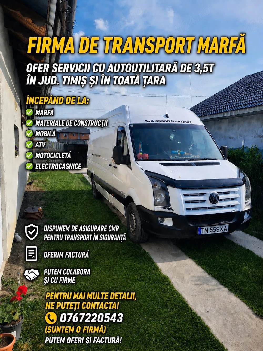 Transport marfa firma autorizata