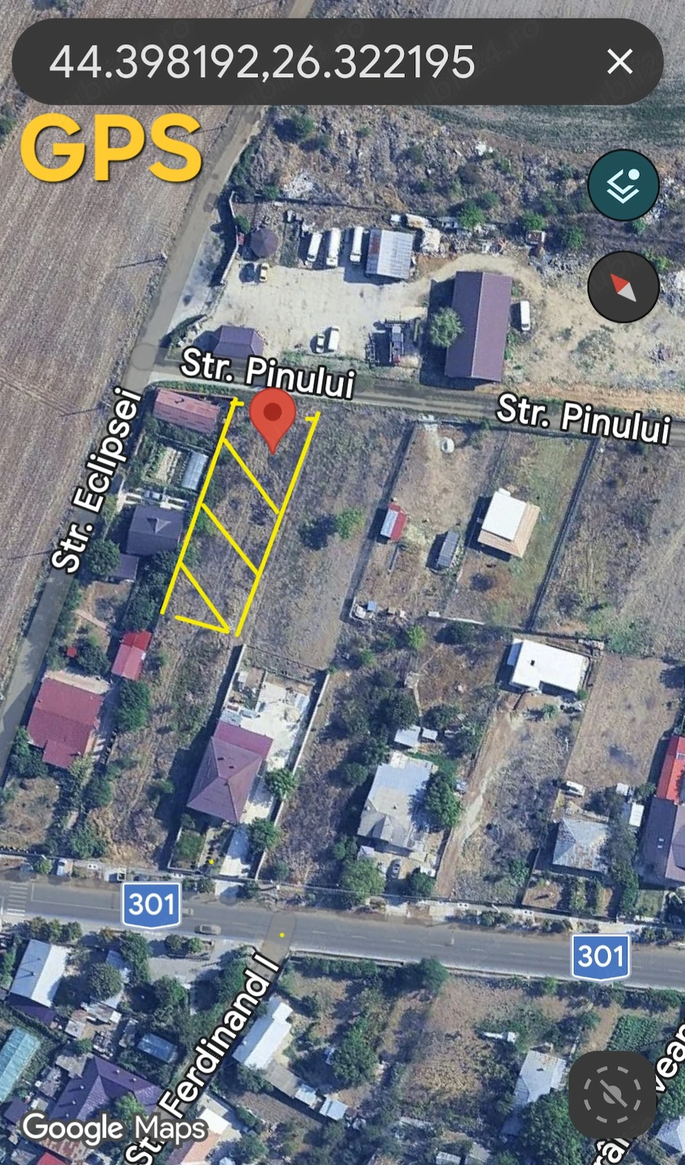 Cernica (Tânganu) teren 1000 mp intravilan 