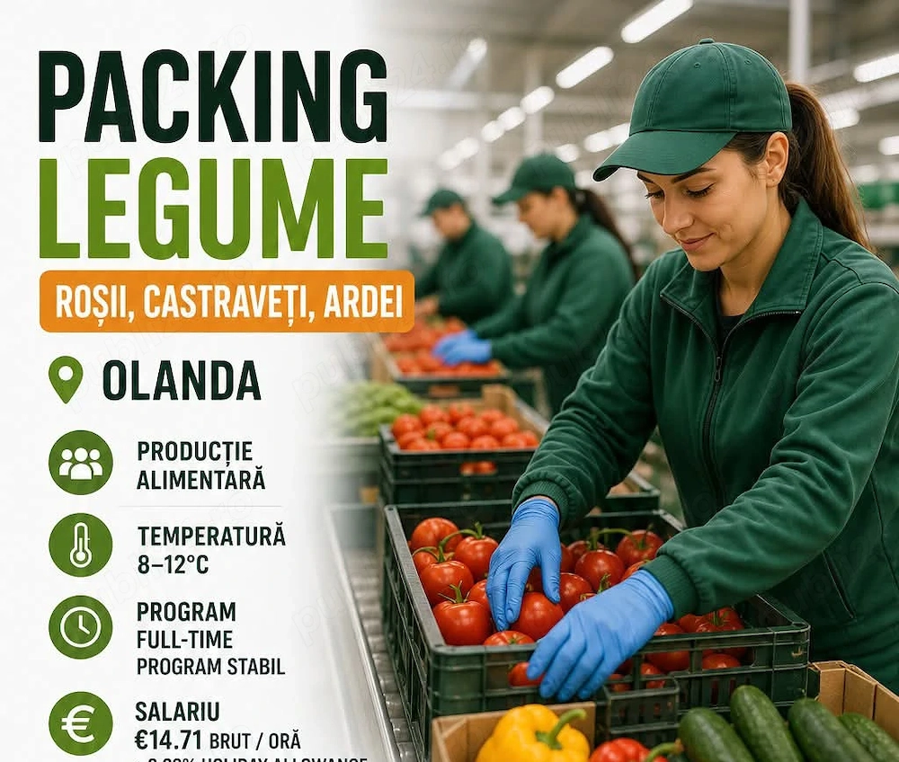 Se caută cupluri  la   sortat de legume 