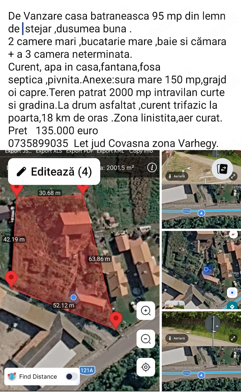 Casa taraneasca de 95mp cu curte generoasa 2000 mp 
