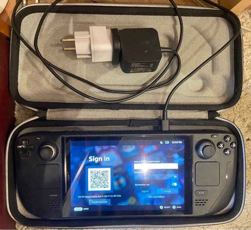 Steam Deck LCD 256GB + sticla protectie ecran - ca nou in cutie