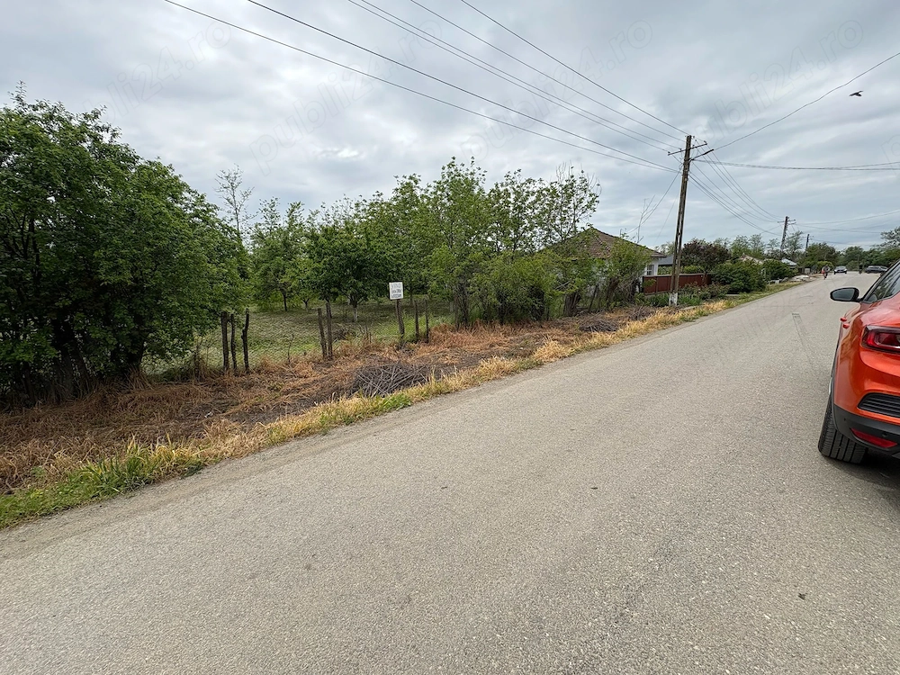  Teren intravilan,1000 mp mănăstirea Călărași,asfalt, utilități,deschidere 28 m