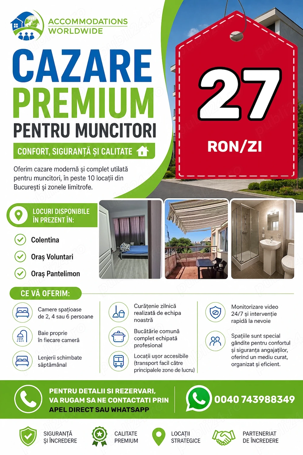 Cazare Premium Pentru MuncitoriI   Confort, Siguranta SI Calitate 