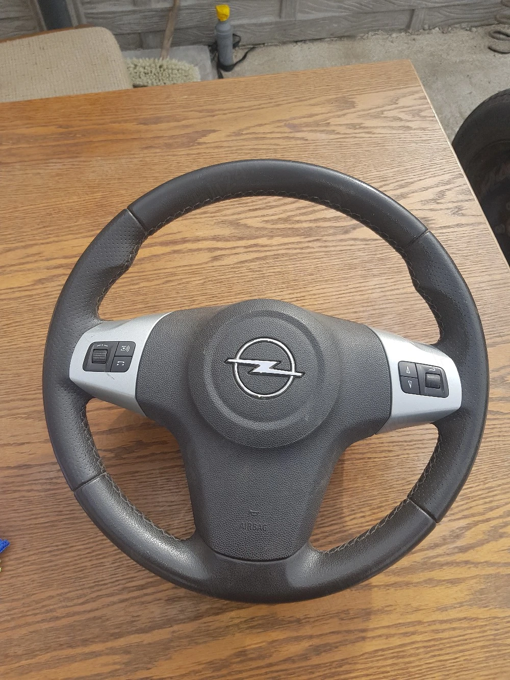 volan cu aerbag opel corsa d piele