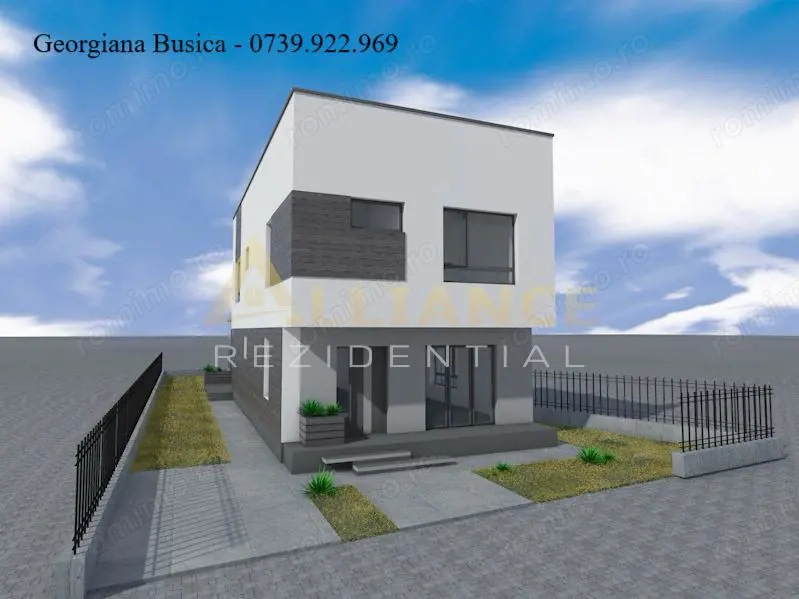 Casa individuala P+1E || 4 camere 3 bai + dressing || teren 700mp