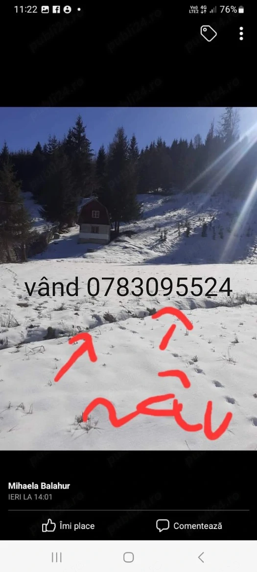 teren intravilan in munti capul corbul harghita 
