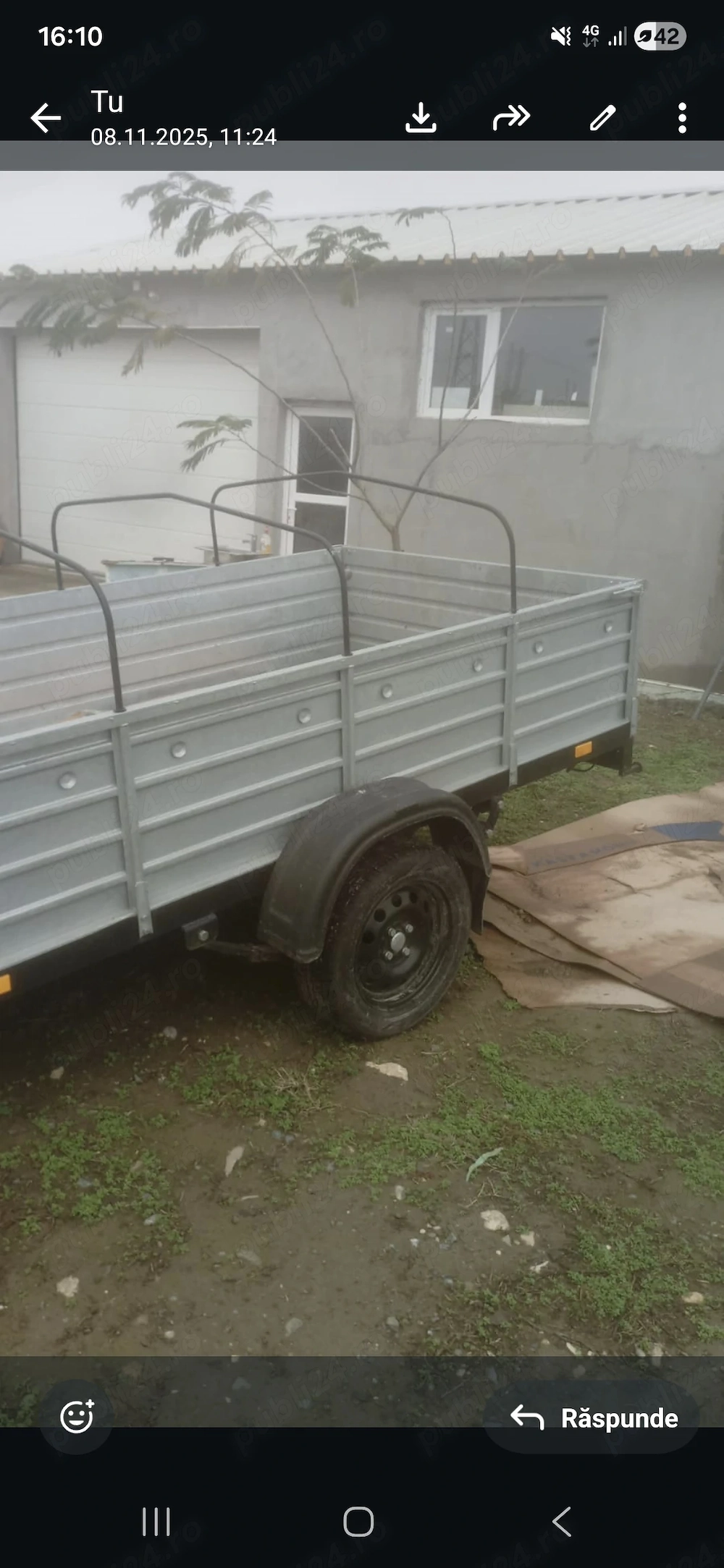 Remoca 750 kg an fabricatie 2025