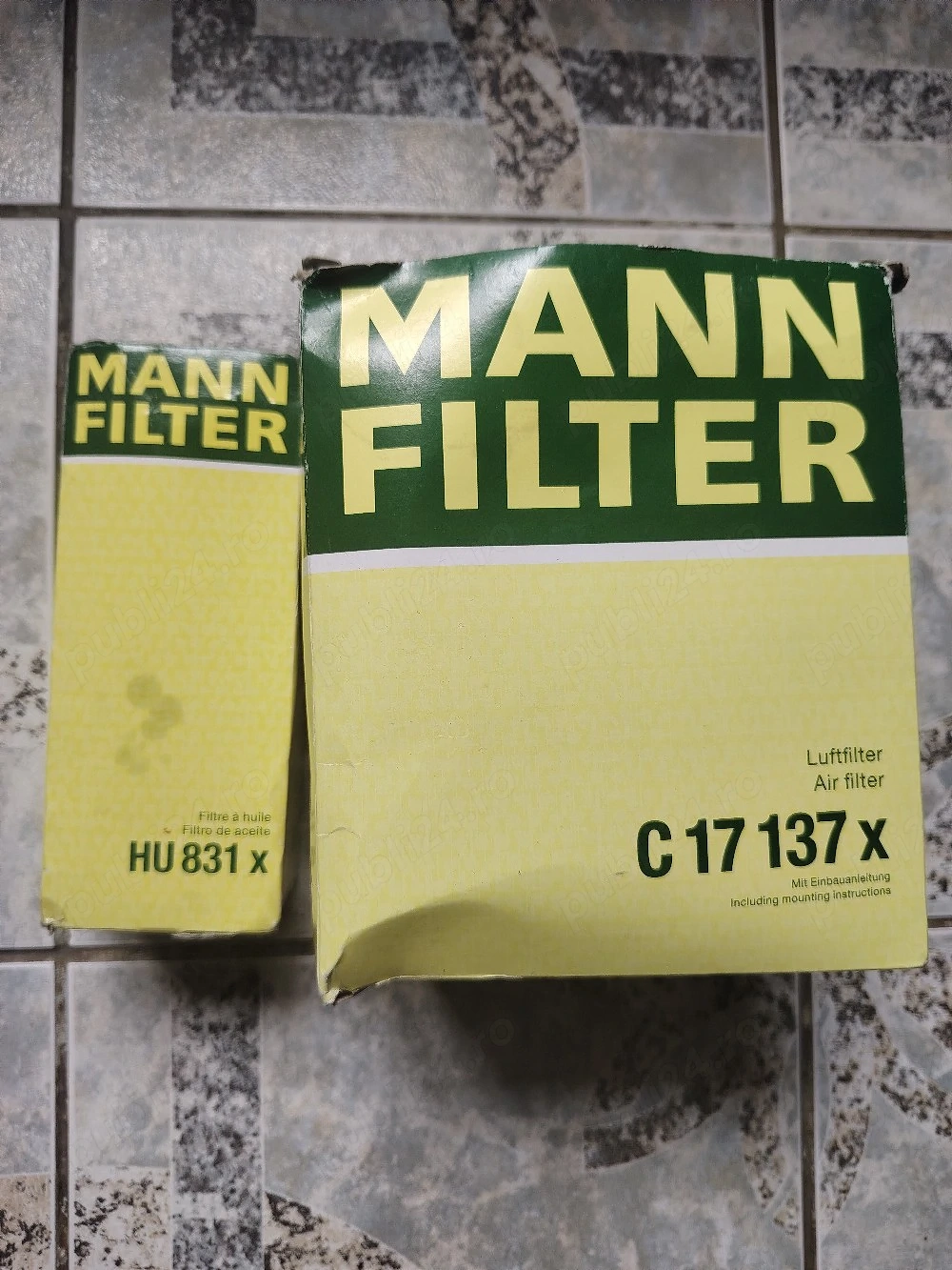 Vand filtre Mann Audi A6C6 2.7 tdi