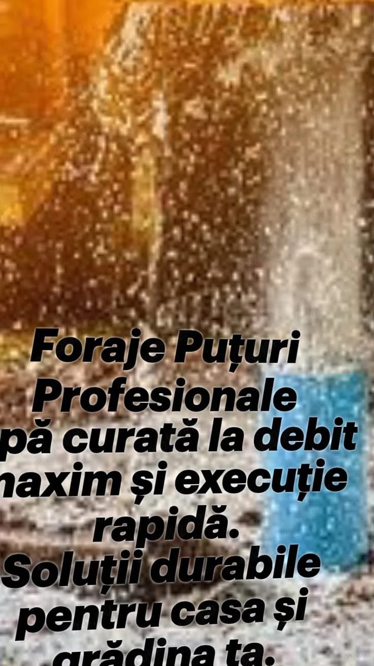 foraje puturi si denisipari