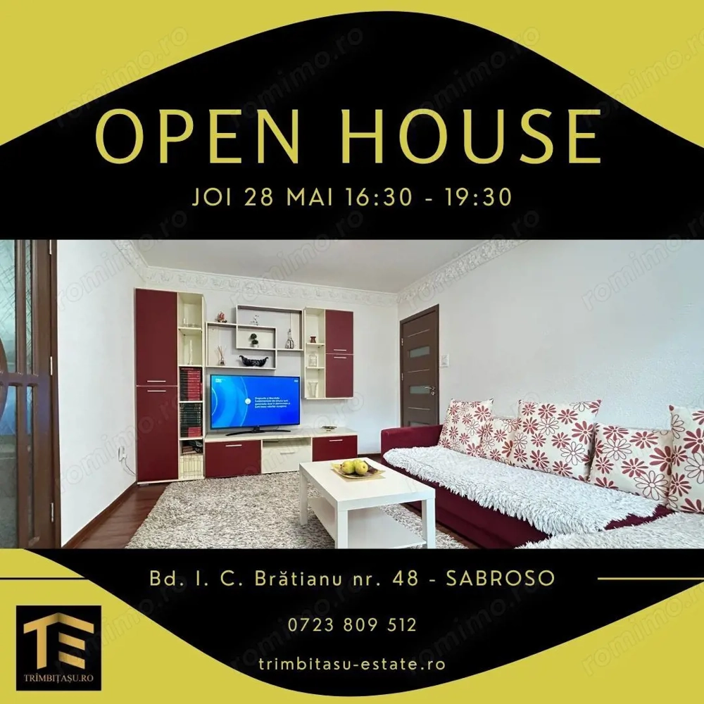 Apartament 2 camere | Bratianu-Sabroso | mobilat utilat | loc parcare
